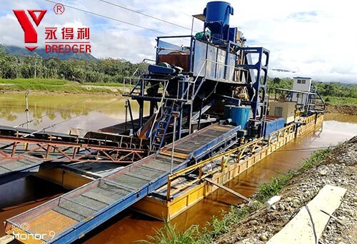 BUCKET CHAIN GOLD DREDGER